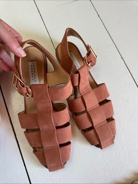 Gabriela Hearst Lynn Suede Flat Sandals
